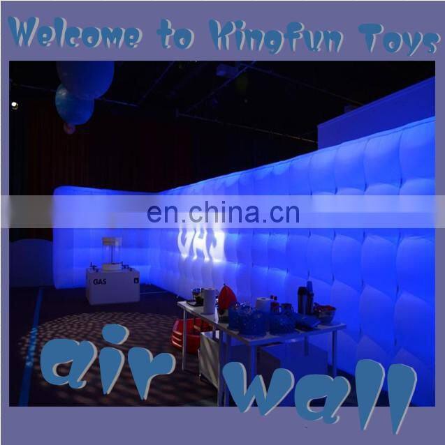 Lighting partition wall/display inflatable screen wall