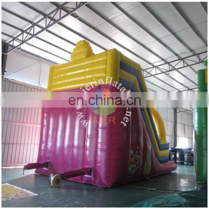 Happy Clown Inflatable Slide with arch