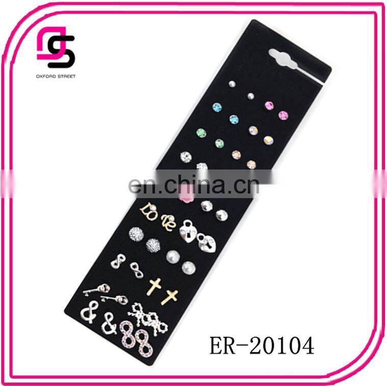 20 Pairs On a Card Earring Set