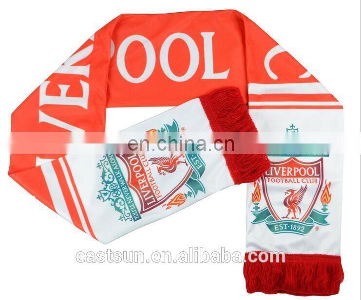 Polyester kintted football fan scarf