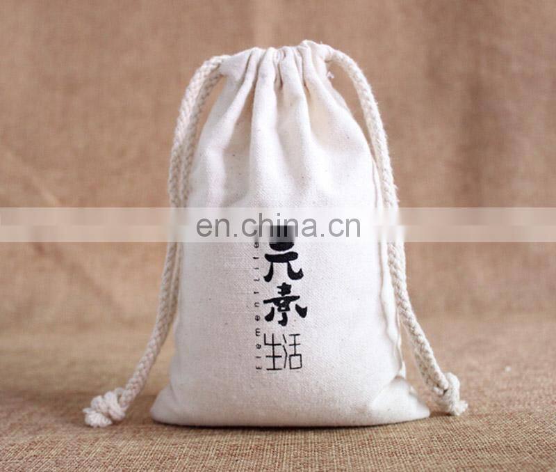custom small canvas drawstring bag canvas bag promotion drawstring bag wholesale