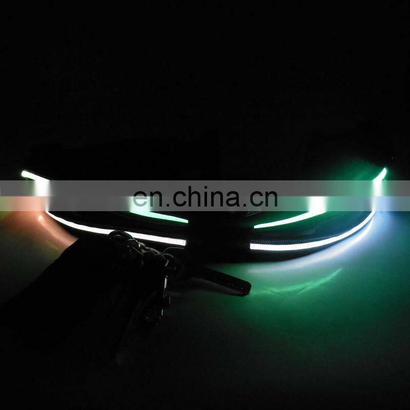 Safety led flashing elastic waistband led light belt sports led belt