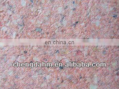 bonded foam with crepe paper underlayment