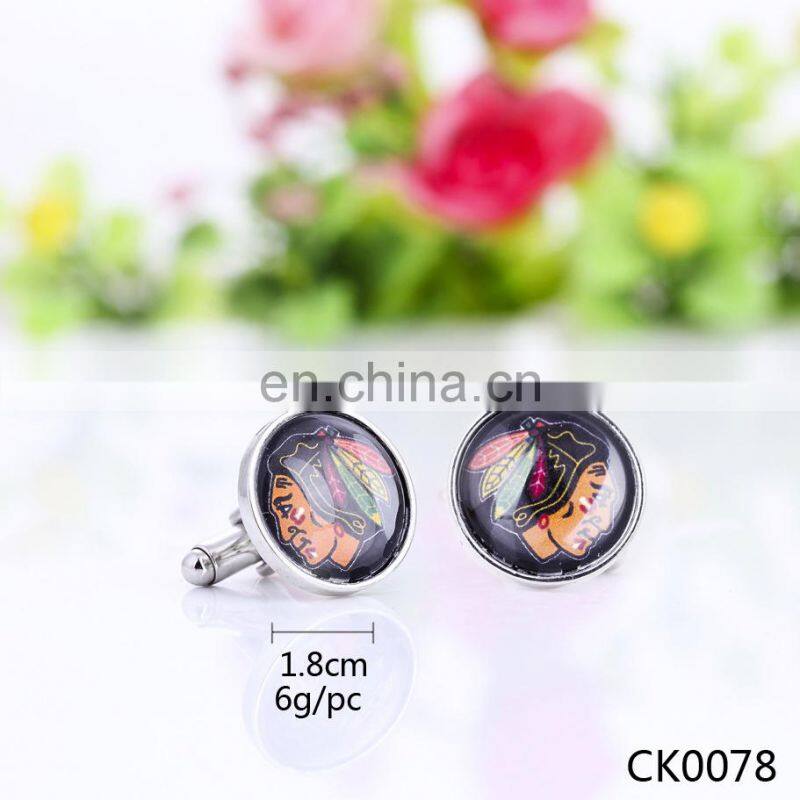 New product 2015 fashion blank cufflinks gold or silver shell cufflinks custom made cufflinks