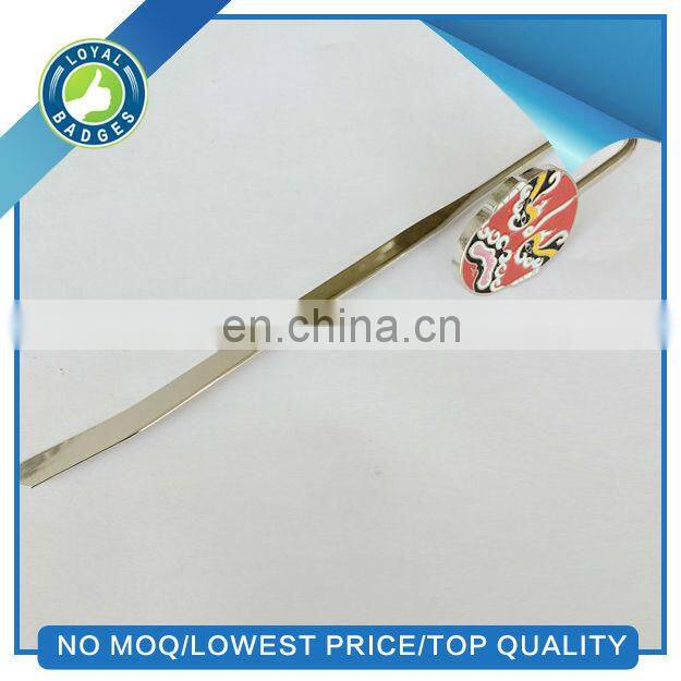 hot sale cheap Blue and white porcelain metal bookmark