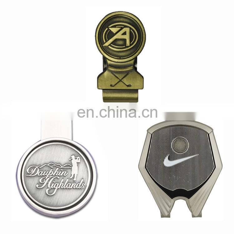 China craft factory Good quality ,souvenir ball marker sport golf magnetic hat clip