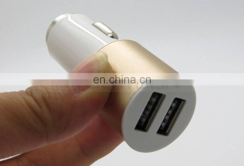 Universal Dual USB 2 Port Car Charger and Safety Hammer Charger 5V 2A