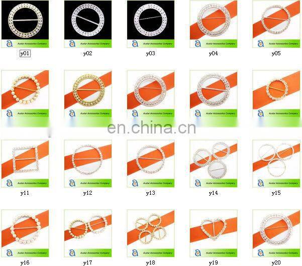 Wholesale rectangles rhinestone clasp buckle