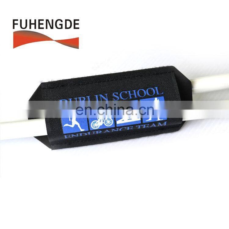 Eco-friendly adjustable rubber/EVA ski sleeve with silk printing ski holder for skiing