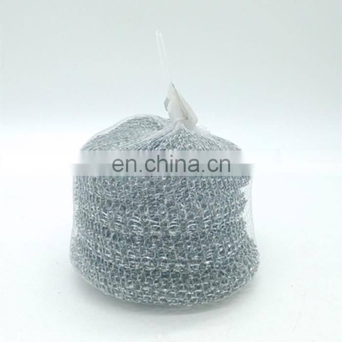 Kitchen pot gavernized heavy duty stainless steel mesh scourer