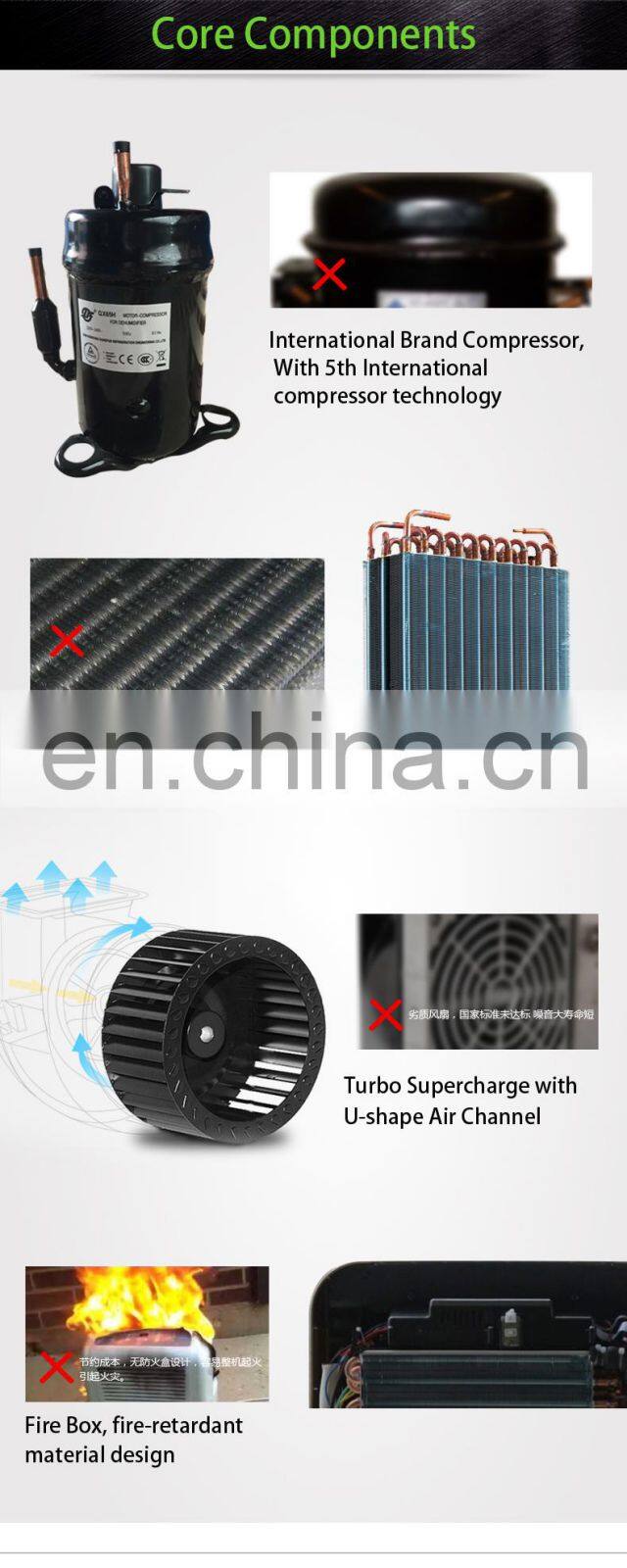 High Temperature Dehumidifier for home use 220V