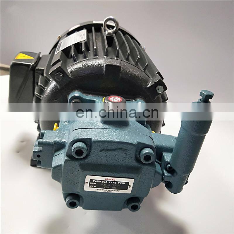 NACHI Motor oil pump UVC-1A-1A3-3.7-4-20 UVC-1A-2A3-22-4-6125D Nachi motor combined oil pump