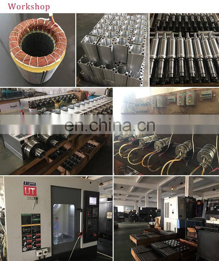 Square 3kw 4 bearing lathe cnc spindle motor