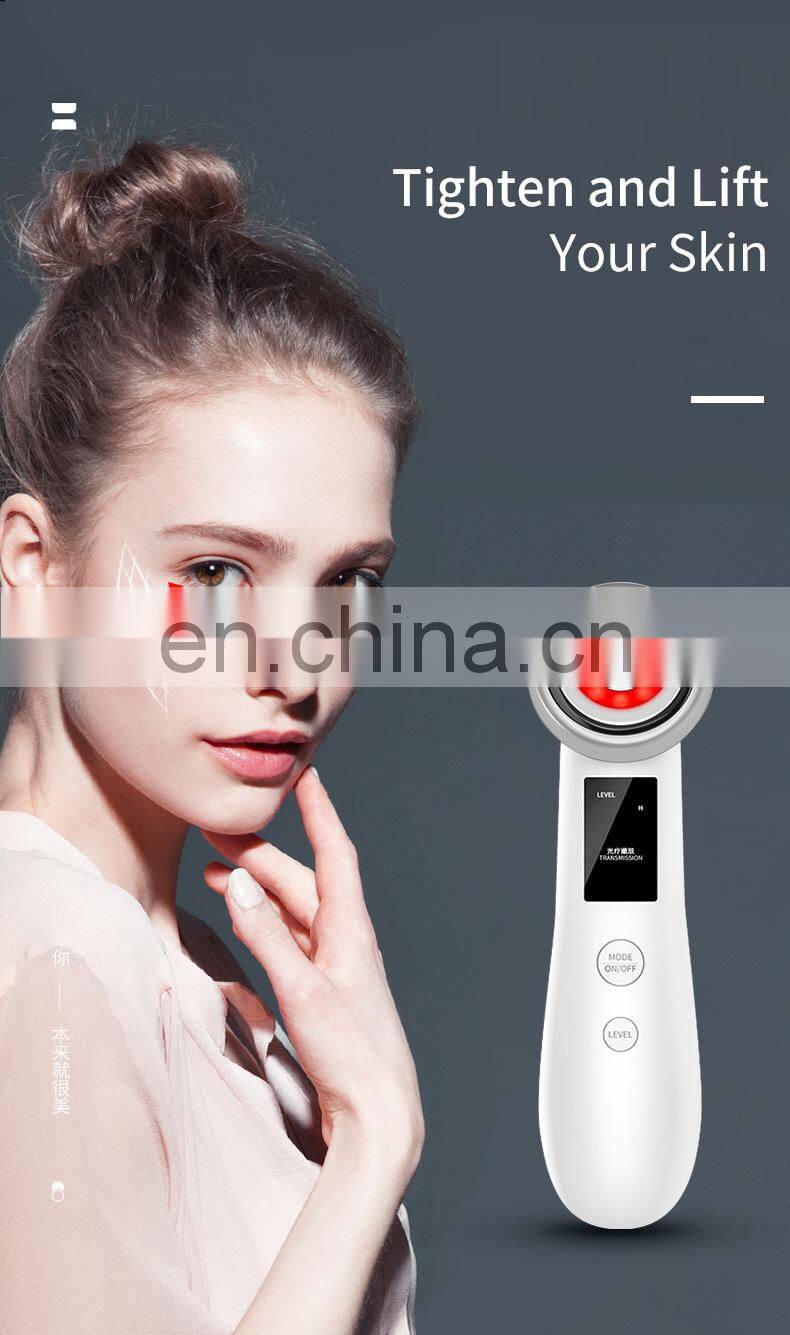 New Portable Waterproof R-F Radio Frequency EMS Massager Anti-aging Face Skin Care Wrinkle Removal Device for Travel