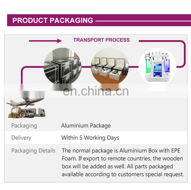 Beauty Face Equipment Ultrasonic Hydro Facial Machine / 6 7 8 in 1 Hydro skin spa Facial Machine