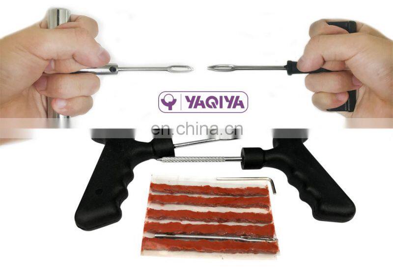 Comfortable design for tubeless tire repair use kit with tire seals