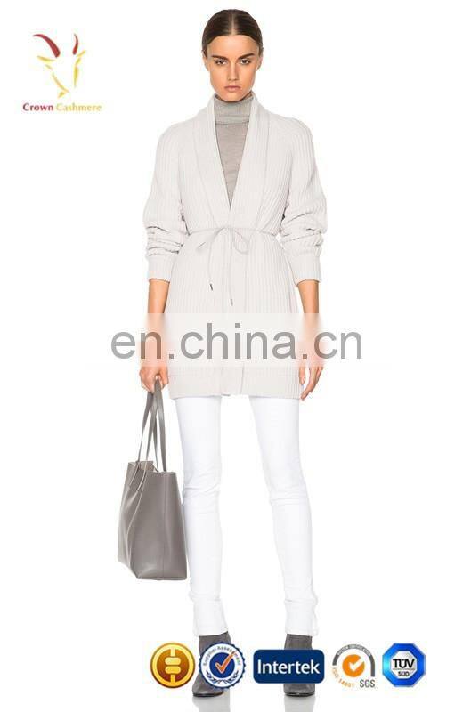 Ladies Fashion No Button Cardigan Sweater Winter Wool Coat Chunky Cardigan