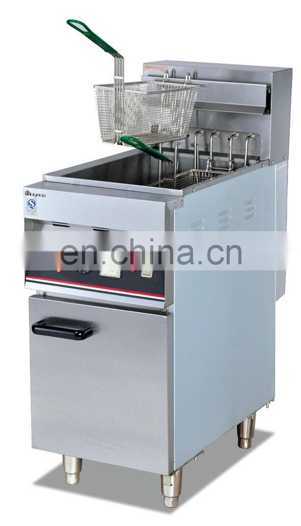 Vertical 1-tank Electric Computer deep fryer with oil filter /Digital Electric Deep Fat Fryer