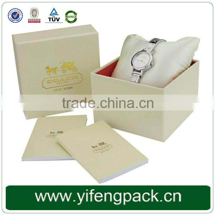 2015 fashionable gift box for watch packaging paper watch box