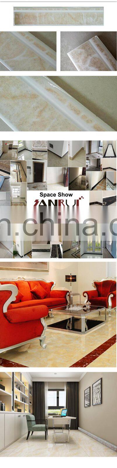 New Design Interior ceramic wall tile customized size  skirting Tile