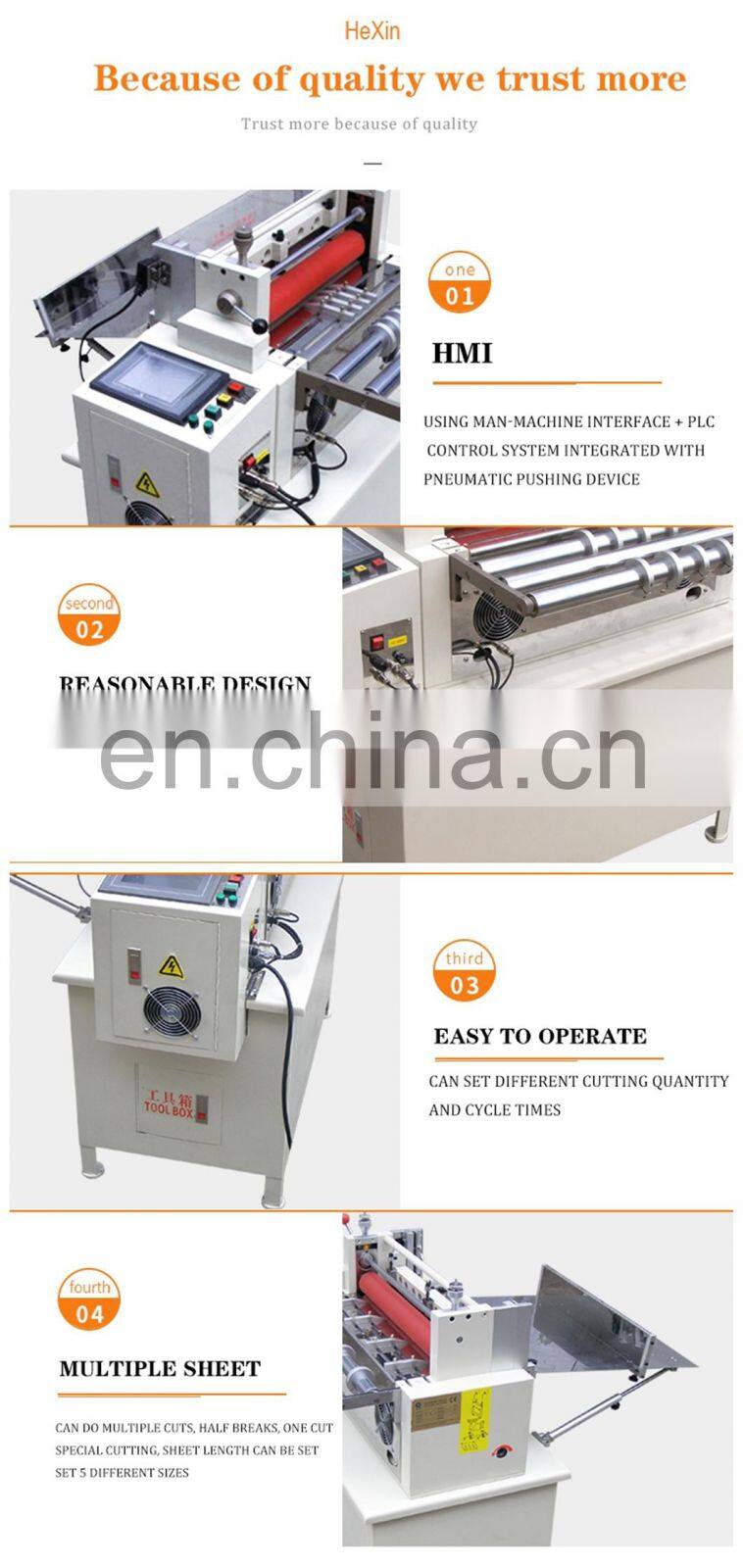 plastic roll sheet cutting into pieces machines