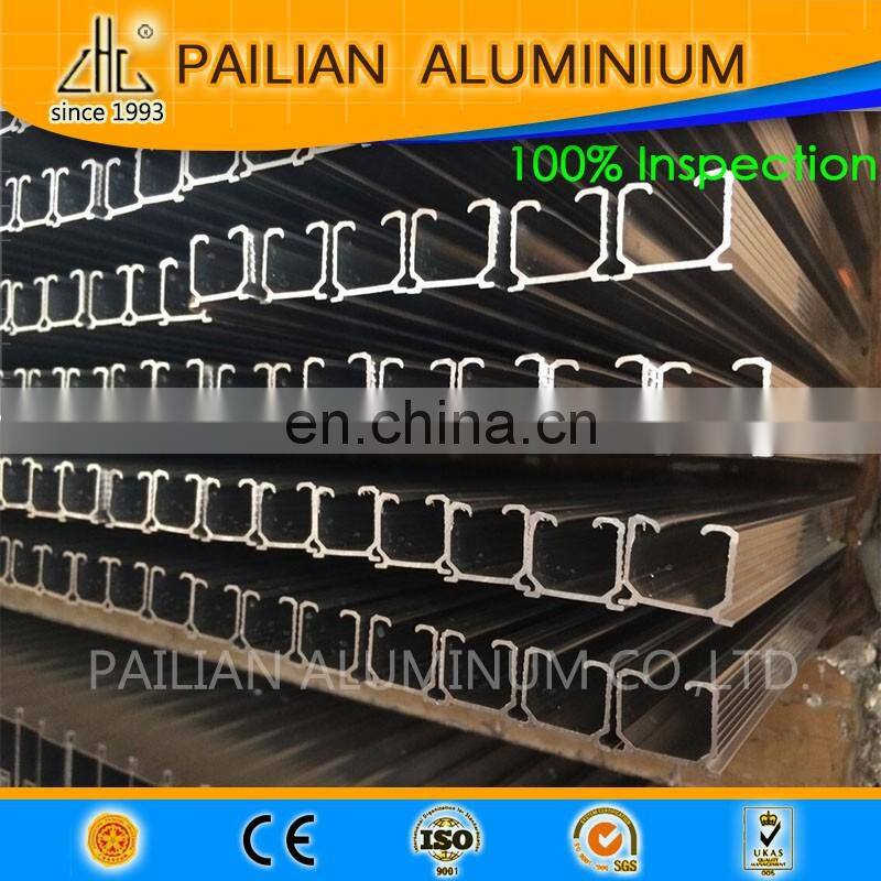 hollow aluminium profile sliding curtain rail track