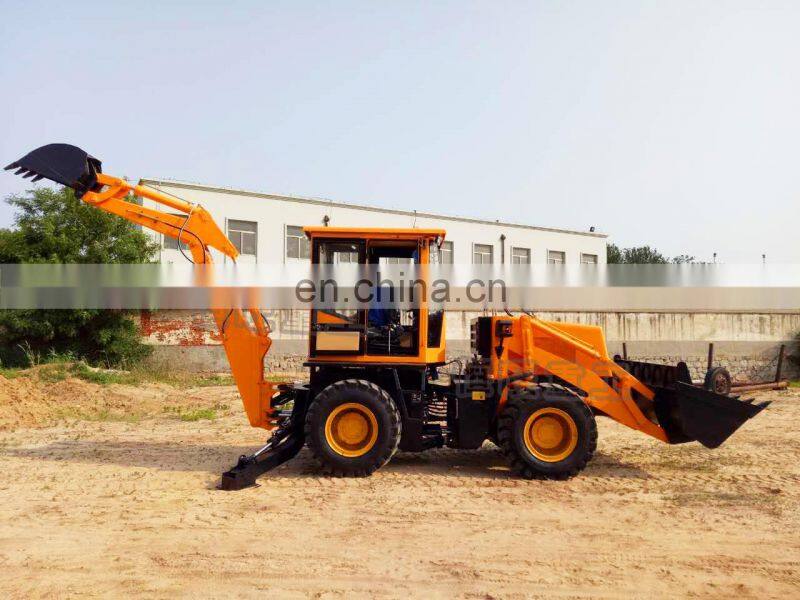Factory sales wheel road backhoe loader earth loader digger