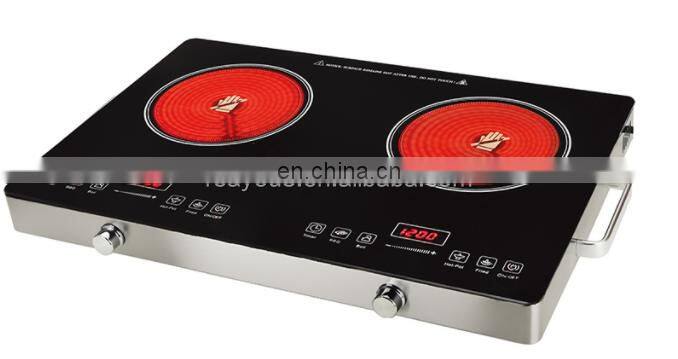 Induction cooker 110v/220v 2000W touch control black color easy to operate rice soup milk hotpot rice keep warm function