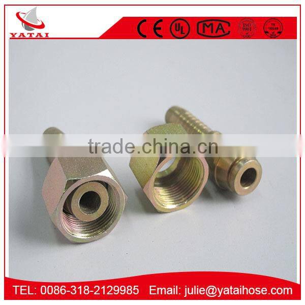 Hydraulic Rubber Pocket Hose With Brass Fitting