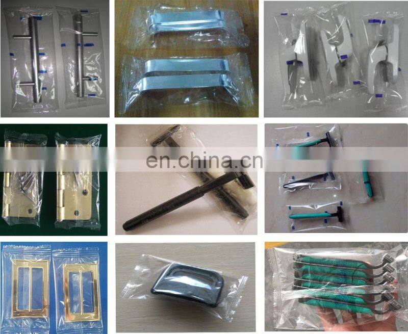 3 Servo Control Multifunction Automatic Packing Machine for Hardware, Door Window Accessories, Handles, Hinge, Razor 65-400 Mm