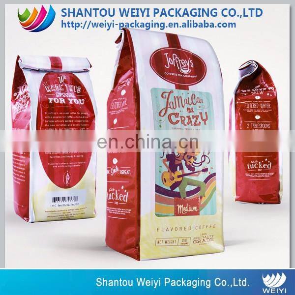 custom packaging stand up pouch 10kg kraft paper packaging coffee bag