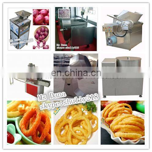 Automatic fried onion circle making machine / fried onion rings production line( skype:shuliy218)