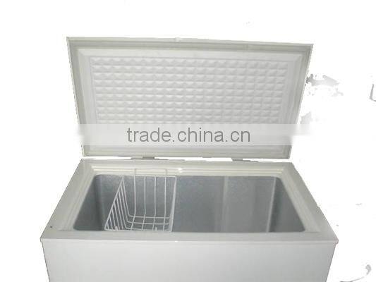 Household and commercial used 300 liter deep freezer with top open door