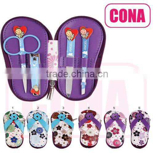 Elegant slippers shaped Manicure Pedicure Set