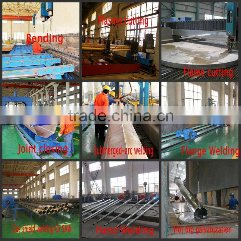 High Mast Light Pole for stadium, with 1.2ton winch