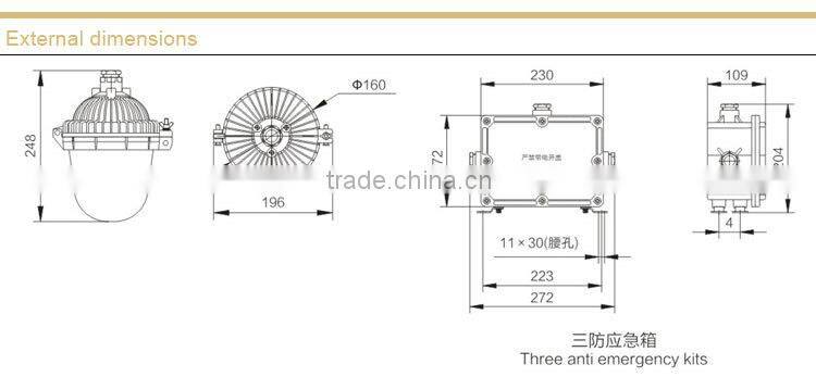 NFE9112 Anti-glare Emergency Ceiling Light