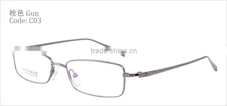 Full-rim half titanium latest model new trend spectacle frame china for men