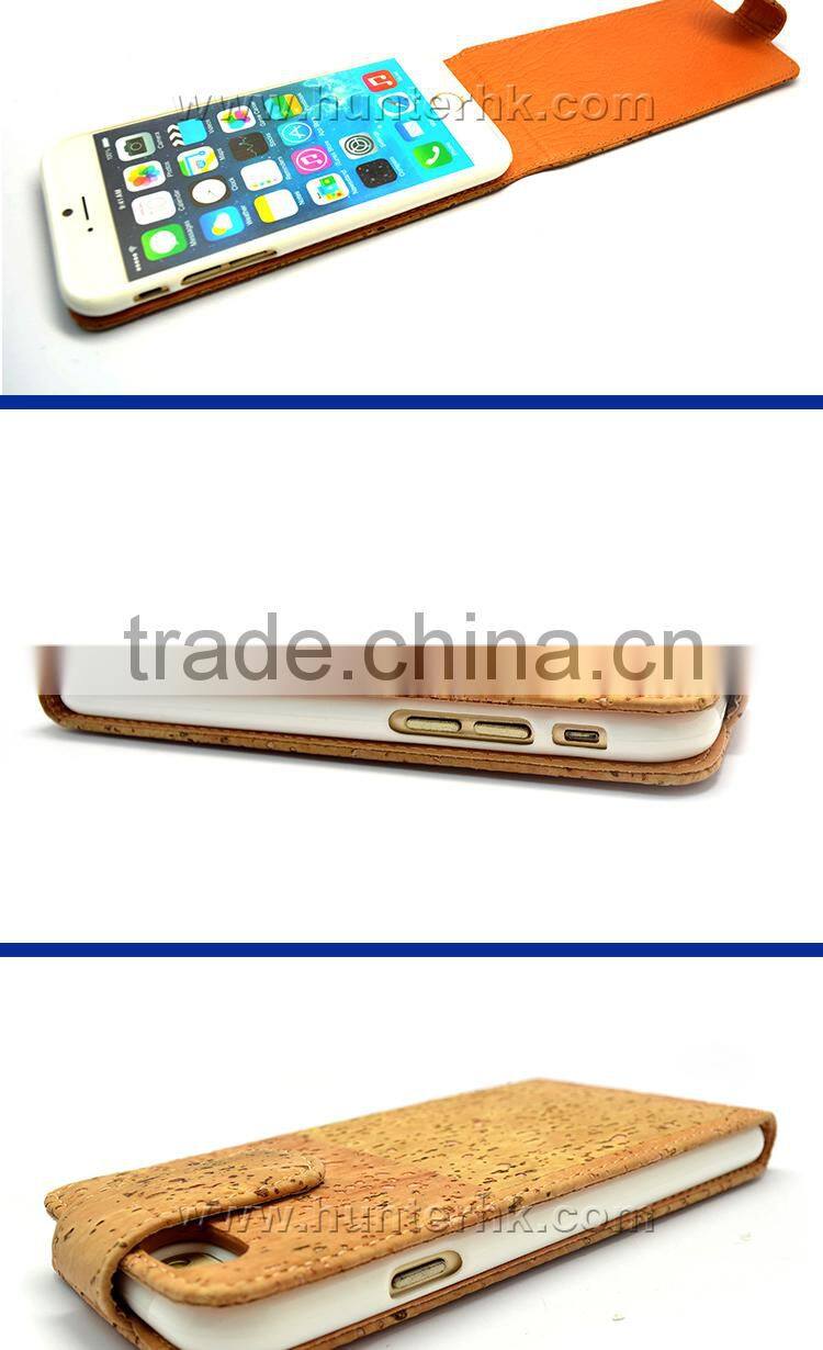 New Design Really Wooden Skin Flip Case For iPhone6