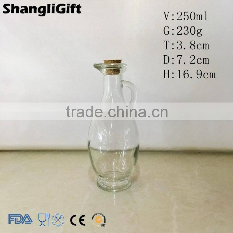 250ml Small Sake Bottle Glass With Handle Direct Manufacturer