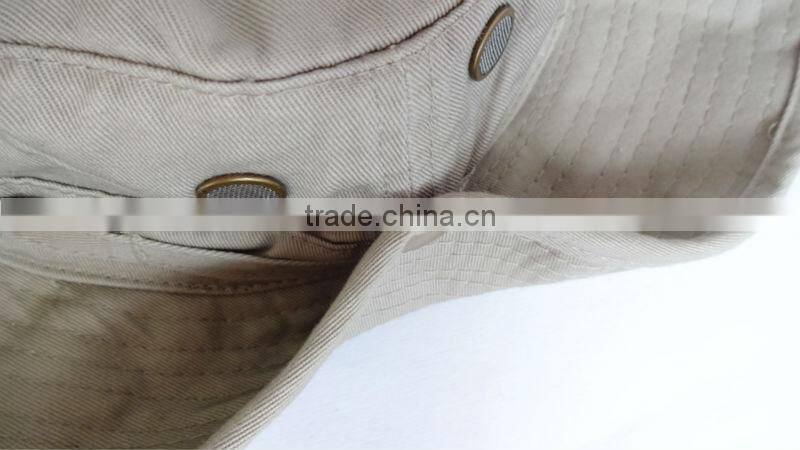 large brim foldable cotton safari hat for fishing