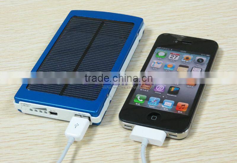 High Capacity 10000mAh Mobile Solar Charger for iPad 3/4/mini