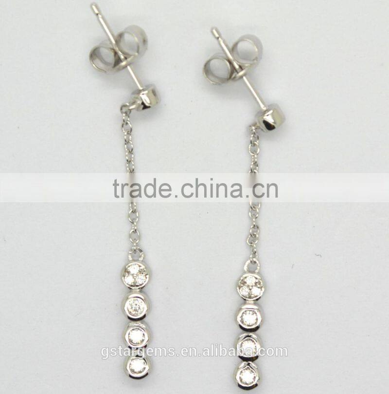 High end fashion women jewelry cz silver 925 ring