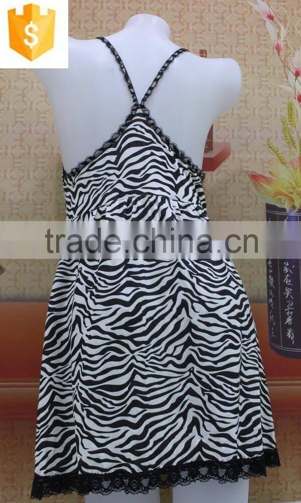 sexy lace decorated babydools lingerie,2016 hot leopard printed sexy girls babydoll nighty