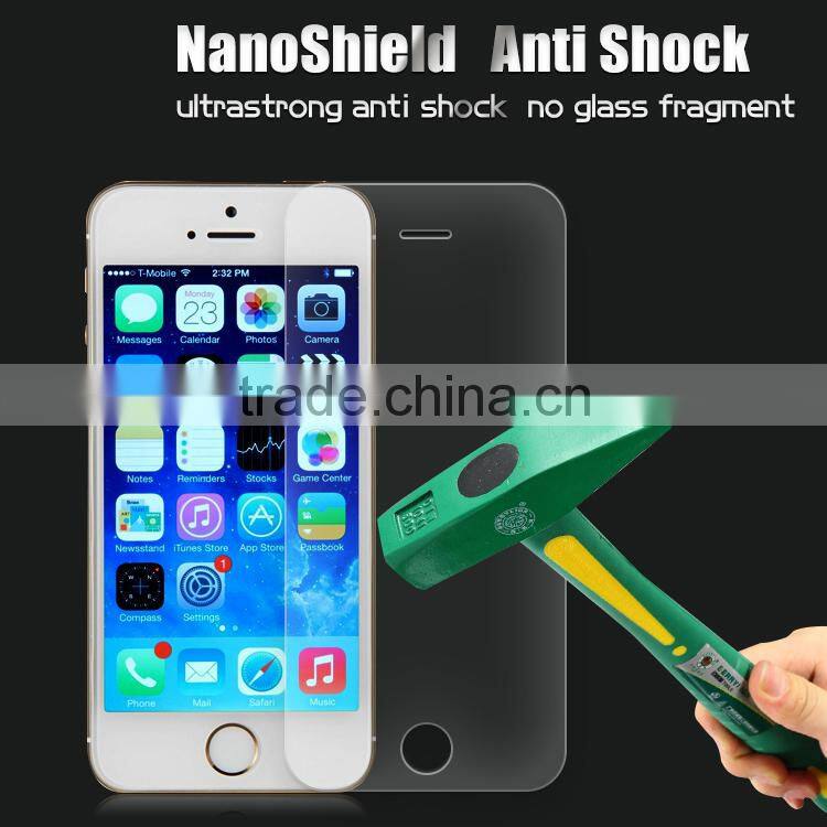 Shock-proof nano shield screen film for iphone 5 SE anti UV screen protector