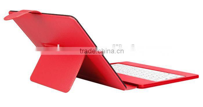 7 inch Flip PU Leather Silicon Bluetooth Tablet Keyboard Case