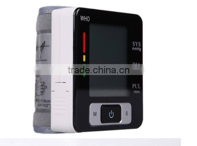 high quality digital watch wrist type blood pressure monitor large lcd blood pressure monitor made in china EG-W06