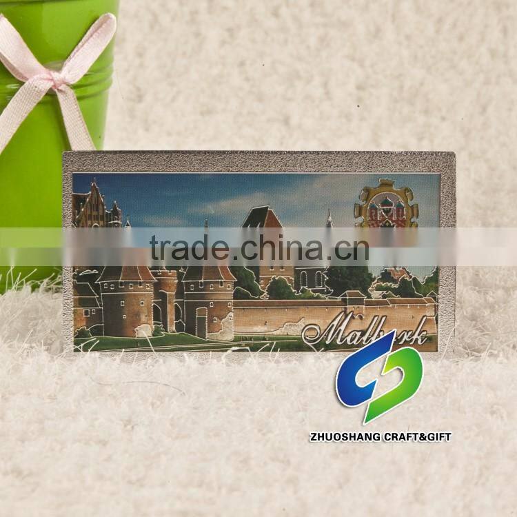 Eco-friendly aluminium foil fridge magnets for home decor