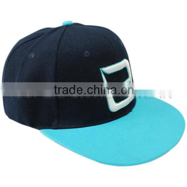 flat brim 3d logo custom snapback caps