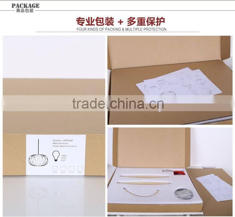 LED pendant Light JK-8005B-22 Home indoor lighting wooden frame fancy industrial hanging pendant light