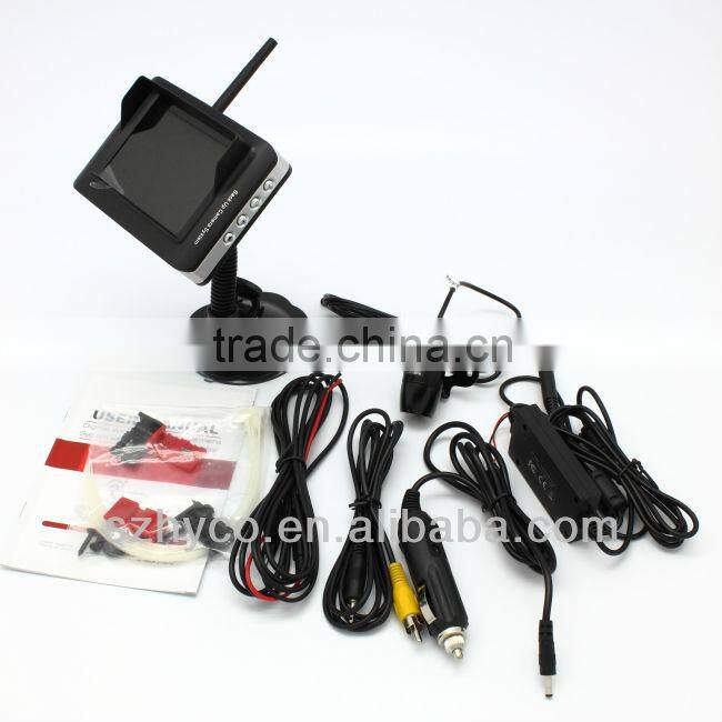 3.5 inch TFT LCD Monitor Digital Wireless Waterproof Car Rear View Camera
